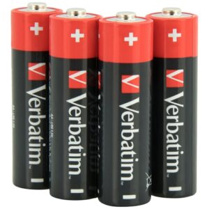 Verbatim Alkaline Battery AA LR6 4vnt 49501