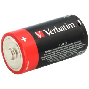 Verbatim Alkaline Battery C LR14 2vnt juodos spalvos 49922 - Image 2