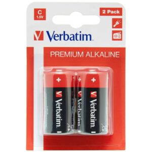 Verbatim Alkaline Battery C LR14 2vnt juodos spalvos 49922 - Image 3