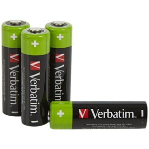 Verbatim Rechargeable Battery NiMH AA 2500mAh Premium HR6 4vnt juodos spalvos 49517 - Image 2