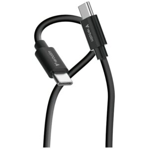 Verbatim Sync & Charge USB-C į C essentials 60W Kabelis juodos spalvos / baltos spalvos 2 vnt. 32391 - Image 2