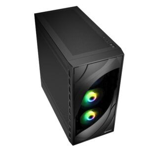 Sharkoon REBEL C80M RGB „Midi Tower“ Juoda - Image 3