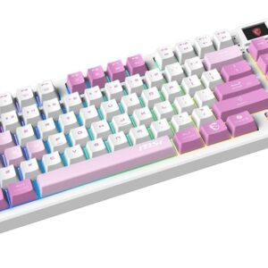 MSI FORGE GK600 TKL WIRELESS VIOLET klaviatūra Žaidimams USB + Bluetooth QWERTY Ispanas Rožinė, Violetinė, Balta - Image 2