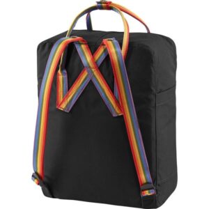 Fjällräven Kånken Rainbow kuprinė Juoda, Multi spalvos Vinilonas - Image 3