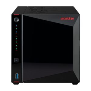 Asustor AS5404T NAS ir duomenų saugojimo serveris „Intel® Celeron®“ N5105 4 GB DDR4 0 TB ADM Juoda - Image 1