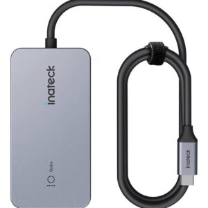 Inateck HB2027 USB 3.2 Gen 2 (3.1 Gen 2) Type-C 10000 Mbit/ai Pilka - Image 1