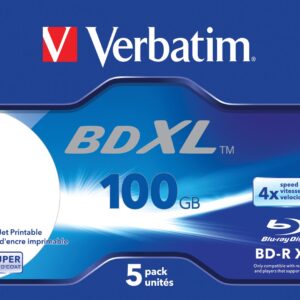 Verbatim 43789 neįrašytas „Blu-Ray“ diskas BD-R 100 GB 5 vnt - Image 1