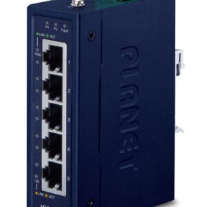 PLANET IGS-500T tinklo komutatorius Ne-valdomas Gigabit Ethernet (10/100/1000) Mėlyna