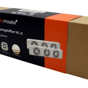 RealPower HL-2 Vidaus Balta Elektrinis šildytuvas-ventiliatorius - Image 2
