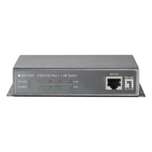 LevelOne GEP-0521 tinklo komutatorius Ne-valdomas Gigabit Ethernet (10/100/1000) Maitinimas per Eternetą (PoE) Pilka - Image 3