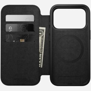 Nomad Modern Leather Folio mobiliojo telefono dėklas 16 cm (6.3") „Folio“ Ruda - Image 2