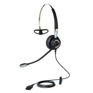Jabra BIZ 2400 II Laisvų rankų įranga Vielinis Su lankeliu, Ausinės su kabliukais, Kaklo raištis Biuras / skambučių centras Juoda, Sidabras - Image 2