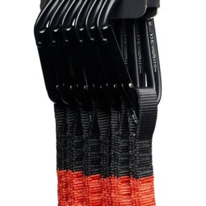 Black Diamond HotForge Hybrid Quickpack Fiksuojamasis karabinas D formos Aliuminis Raudona 6 vnt