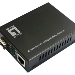 LevelOne GVT-2051 tinklo medijos keitiklis 10000 Mbit/ai Juoda - Image 2