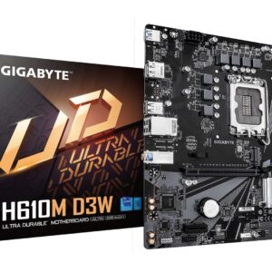 GIGABYTE H610M D3W pagrindinė plokštė Intel H610 LGA 1700 „micro ATX“