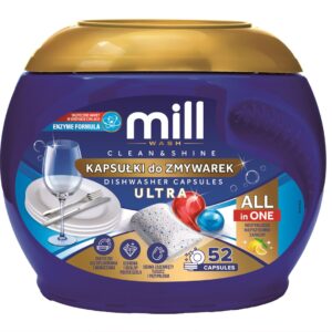 MILL Kapsulės indaplovėms CLEAN&SHINE Ultra 52 3K.S