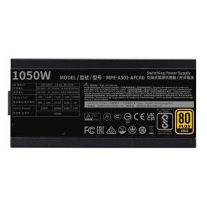 Cooler Master MWE Gold 1050 V2 ATX 3.1 maitinimo blokas 1050 W 24-pin ATX Juoda - Image 3