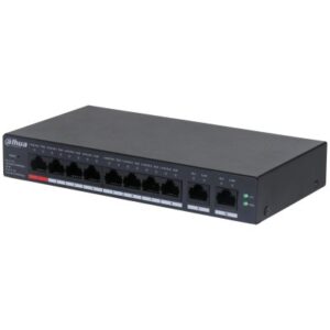Dahua Technology DH-CS4010-8GT-110 tinklo komutatorius Valdomas L2 Gigabit Ethernet (10/100/1000) Maitinimas per Eternetą (PoE) Juoda