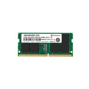 Transcend JetRam JM3200HSE-32G atminties modulis 32 GB 2 x 8 GB DDR4 260-pin SO-DIMM - Image 1