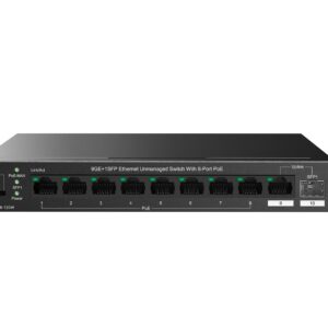 Tenda TEG1110PF-8-120W tinklo komutatorius Ne-valdomas Gigabit Ethernet (10/100/1000) Maitinimas per Eternetą (PoE) Juoda - Image 2
