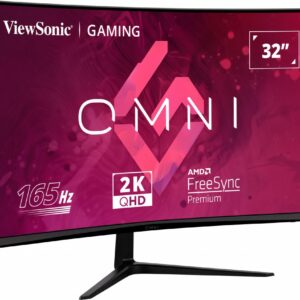 Viewsonic VX Series VX3218C-2K kompiuterio monitorius 81,3 cm (32") 2560 x 1440 pikseliai Quad HD LED Juoda - Image 2