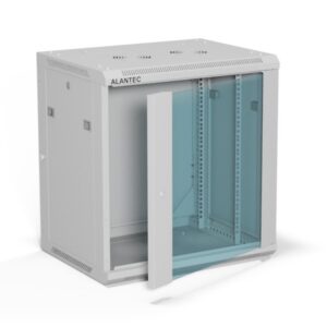 ALANTEC Stelažinė spinta 19" 12U 600x450, Pilka FLAT PACK - Image 3