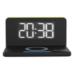 RealPower ChargeAir Skaitmeninis žadintuvas Juoda - Image 1