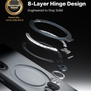 Torras Ostand Q3 Spin, obsidian black - Samsung Galaxy S26 - Image 11