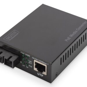 Digitus DN-82160 tinklo medijos keitiklis 1000 Mbit/ai 1310 nm Vienas režimas Juoda - Image 1