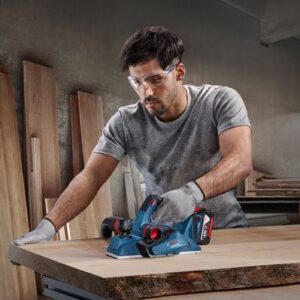 Bosch GHO 185-LI Juoda, Mėlyna 14000 RPM - Image 3