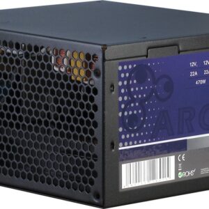Inter-Tech Argus APS maitinimo blokas 520 W 20+4 pin ATX ATX Juoda