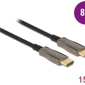 DeLOCK 84037 HDMI kabelis 15 m HDMI A tipo (standartinis) Juoda - Image 1