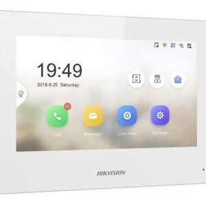 Hikvision Pro Series DS-KH6320-WTE2-W vaizdo telefonspynės sistema 17,8 cm (7") Balta
