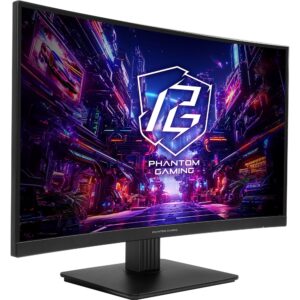 Asrock Phantom Gaming PG27QRT1B kompiuterio monitorius 68,6 cm (27") 2560 x 1440 pikseliai Quad HD LED Juoda - Image 2