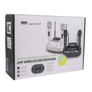 DNA Professional UMA VOCAL SET - dvigubas belaidis rinkinys (2 rankiniai mikrofonai + imtuvas su mikrofonų įkrovimo stotele) - Image 2