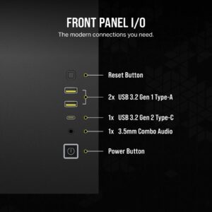 Corsair 2500X RGB „Micro Tower“ Juoda - Image 2