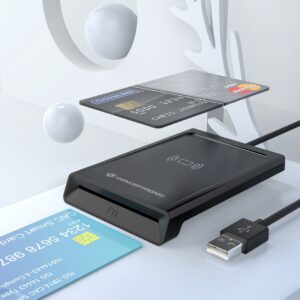 Conceptronic BIAN11B išmanusis kortelių skaitytuvas Vidaus USB USB 2.0 Juoda - Image 3