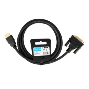 IBox ITVFHDDVI012 HDMI į DVI kabelis FullHD 1080p 2 m juodas