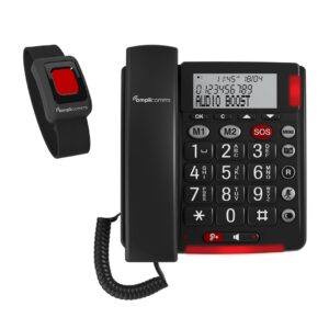 amplicomms BigTel 50 Alarm Plus Analoginis telefonas Skambintojo ID Tamsiai Pilka - Image 1
