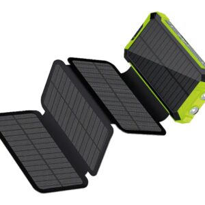 RealPower PB-20000 Solar 20000 mAh Belaidis įkrovimas Juoda, Žalia - Image 1