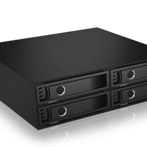 ICY BOX IB-2242SSK 13,3 cm (5.25") Atminties disko dėklas Juoda