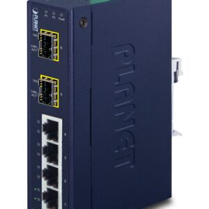 PLANET ISW-621TF tinklo komutatorius Ne-valdomas L2 Fast Ethernet (10/100) Mėlyna