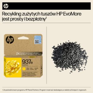 HP 937e EvoMore Yellow Original Ink Cartridge - Image 2