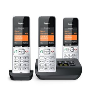 Gigaset COMFORT 500A Trio Analoginio ryšio / DECT telefonas Skambintojo ID Juoda, Sidabras - Image 2