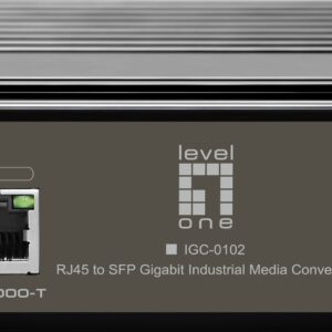 LevelOne IGC-0102 tinklo medijos keitiklis 1000 Mbit/ai Juoda - Image 1