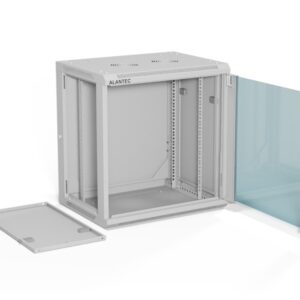 ALANTEC Stelažinė spinta 19" 12U 600x450, Pilka FLAT PACK - Image 2