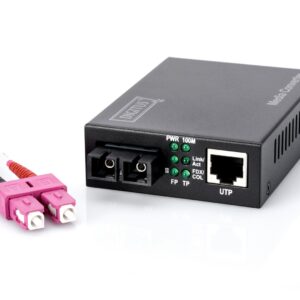 Digitus DN-82020-1 tinklo medijos keitiklis 100 Mbit/ai 1310 nm Keli režimai Juoda - Image 2