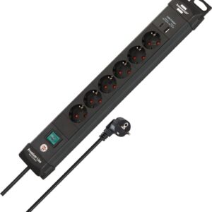 Brennenstuhl 1951160608 elektros tinklo ilgintuvas 3 m 6 AC išvestis(ys / čių) Vidaus Juoda