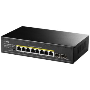 Cudy GS1008PS2 tinklo komutatorius Ne-valdomas Gigabit Ethernet (10/100/1000) Maitinimas per Eternetą (PoE) Juoda - Image 2
