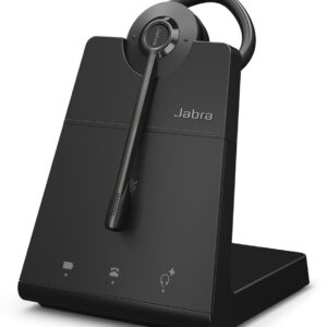 Jabra Engage 45 SE Laisvų rankų įranga Bevielis Ausinės su kabliukais, Su lankeliu Biuras / skambučių centras Juoda